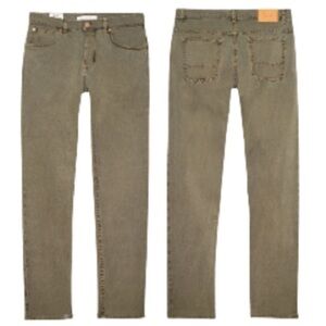 NWOT Billy Reid Slim Fit Selvedge Jean Size 28 Green